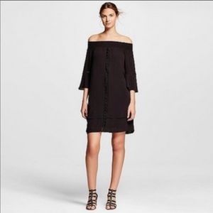 Mossimo black off the shoulder dress (XS)